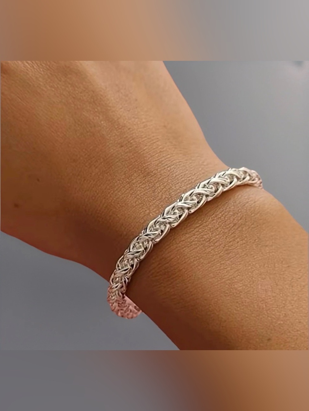 Sterling Woven 8” Bracelet New with Tags 925 Silver Jewelry